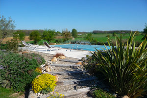 Piscine séjour Cave de Labastide